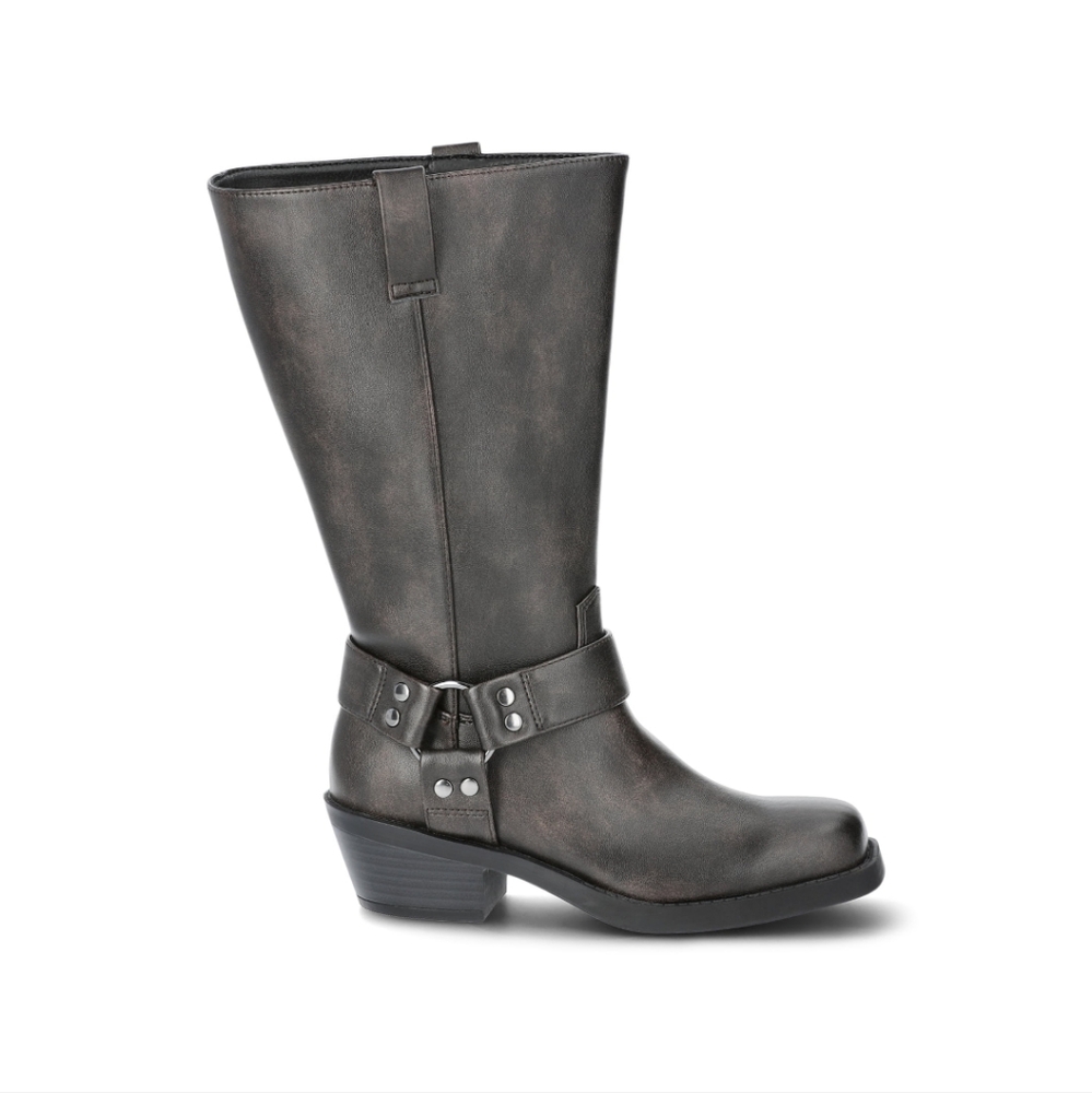 Ladies New!! Time and Tru Moto Boots Size 9